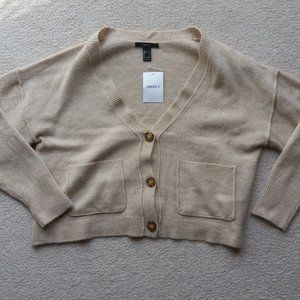 BRAND NEW Forever 21 cream cardigan